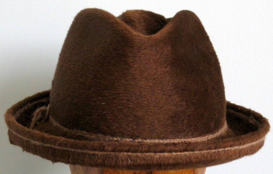 Brown felt hat