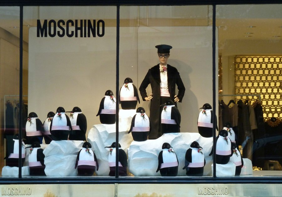 Moschino boutique, photo showcase