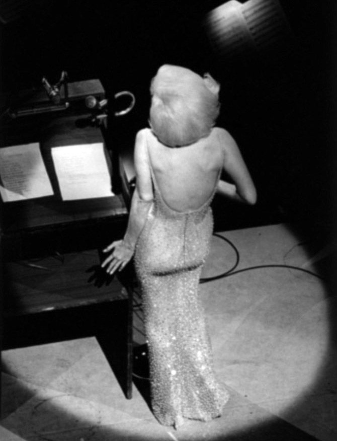 Marilyn Monroe dress - happy birthday Mr. President