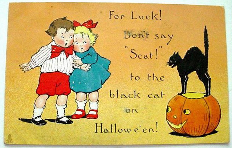 Halloween postcard