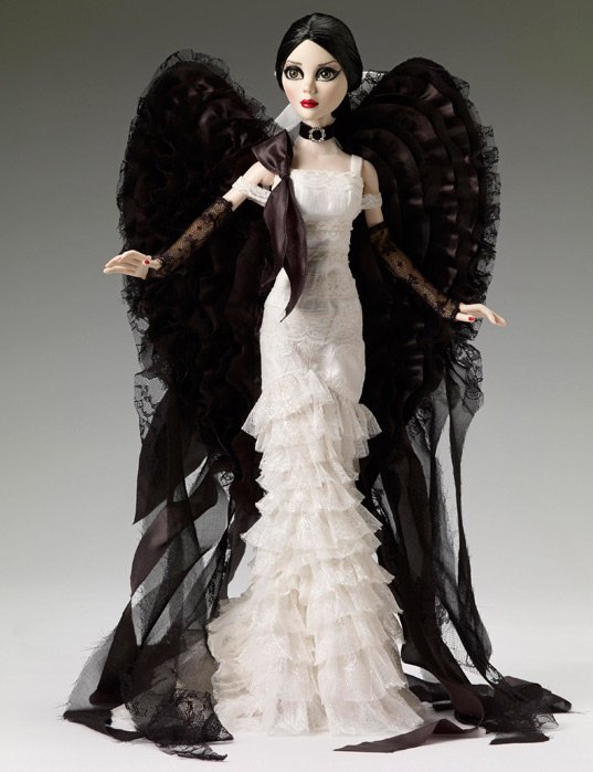 gothic doll - photo in a beautiful dress