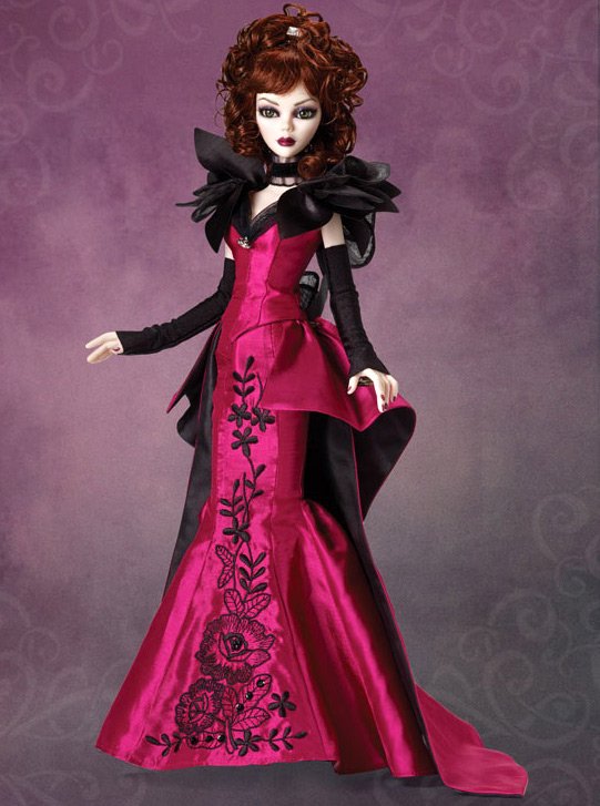 gothic doll - photo in a beautiful dress