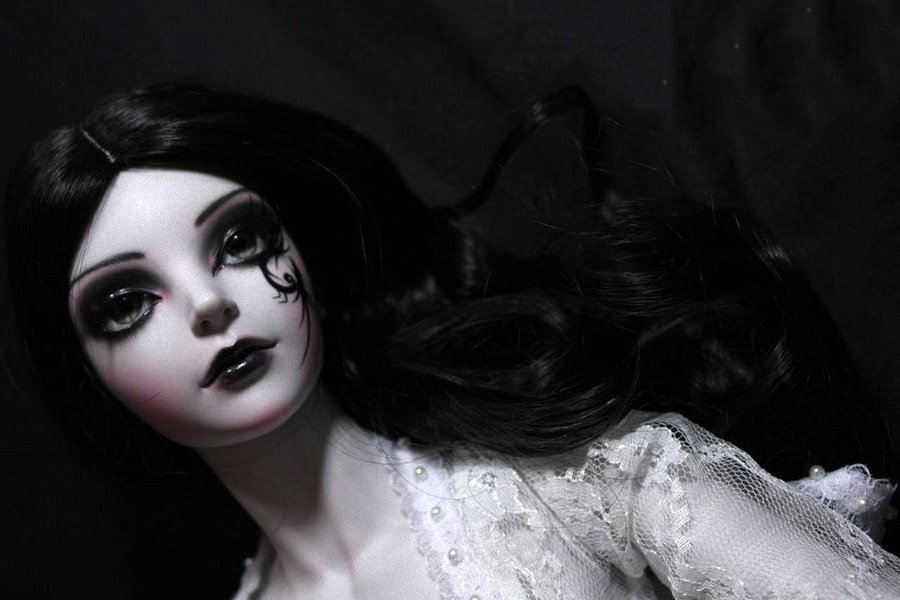 Beautiful gothic doll, photo