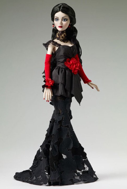 gothic doll - photo in a beautiful dress