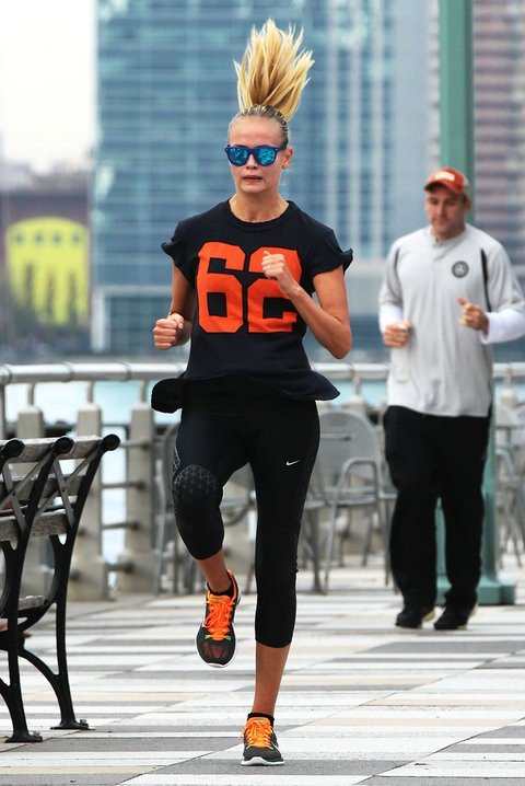 Sporty style of model Natasha Poly