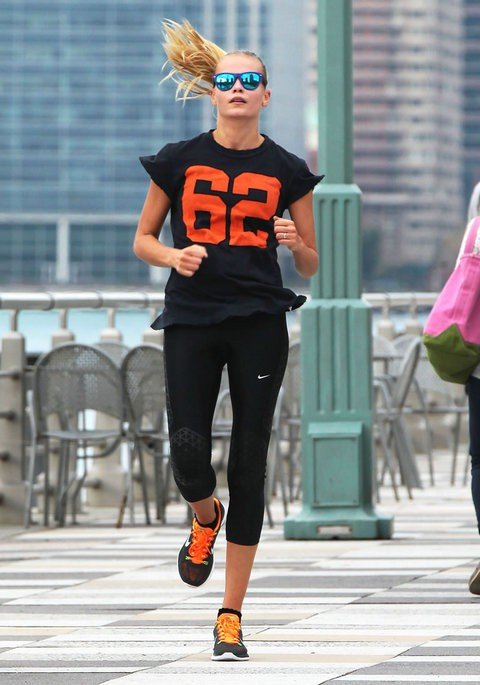 Sporty style of model Natasha Poly