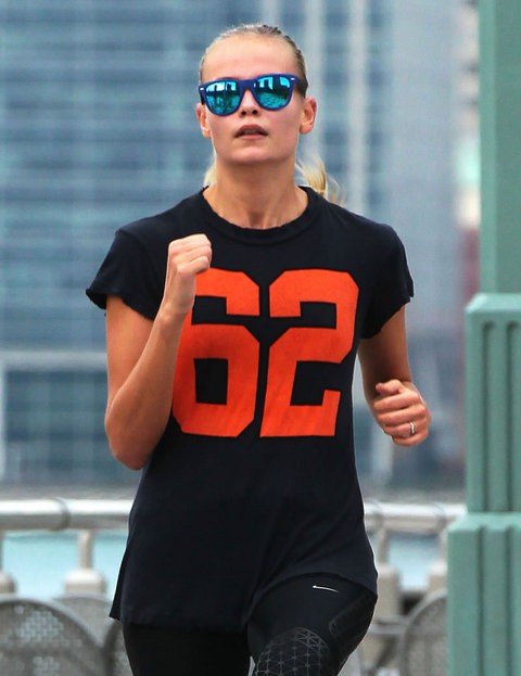 Sporty style of model Natasha Poly