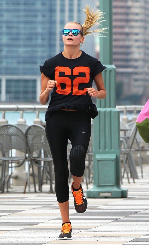 Sporty style of model Natasha Poly