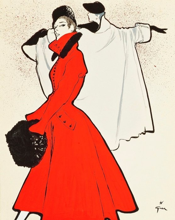 René Gruau's fashion illustration