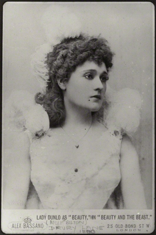 Antique photo of actress Belle Bilton