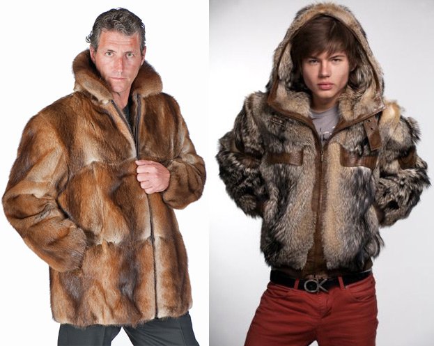 Fur coats and jackets with fur for men