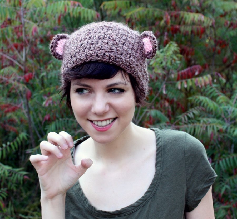 Beautiful knitted hats for girls, photo