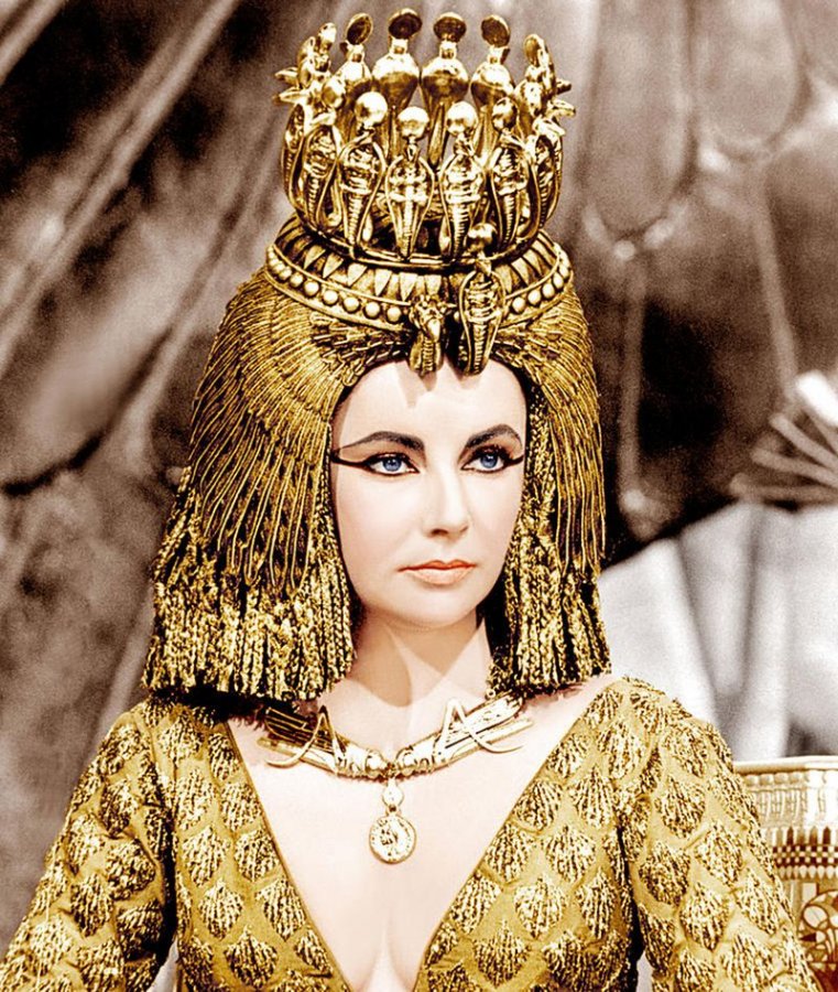 Golden image of Cleopatra