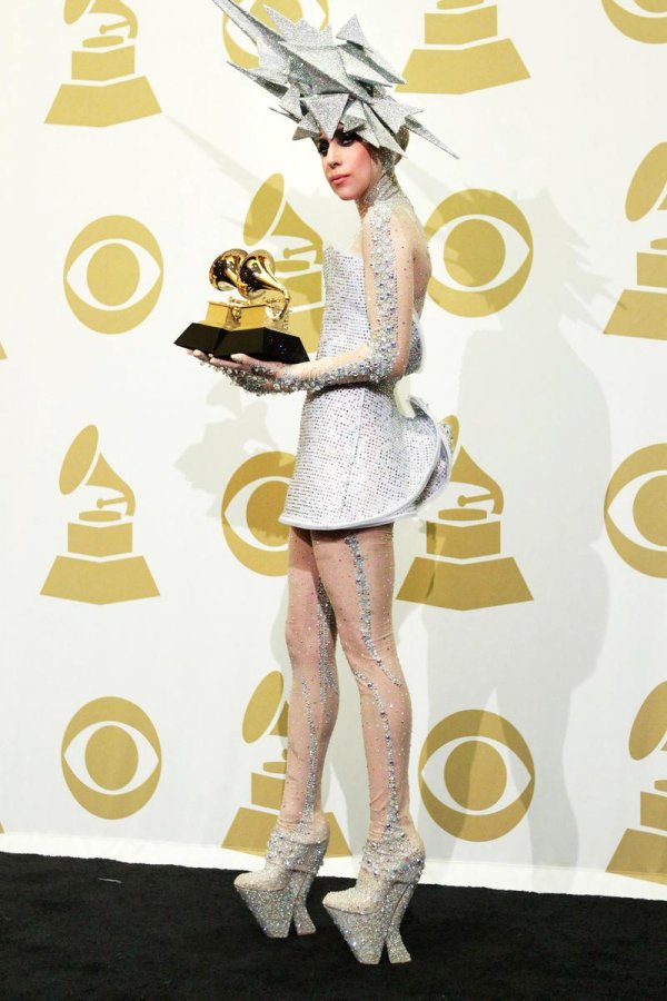 Photo of the dress of the singer Lady Gaga