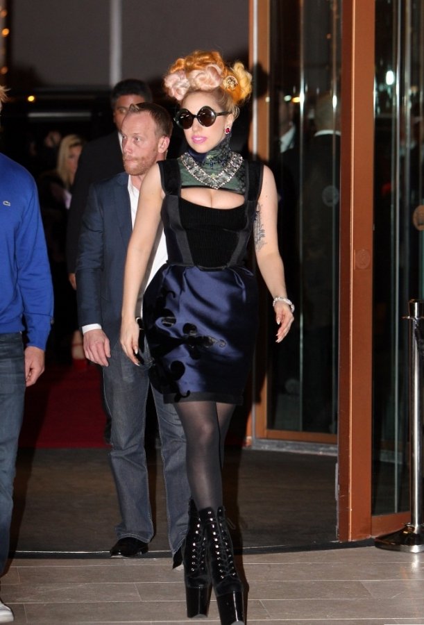 Photo of the dress of the singer Lady Gaga