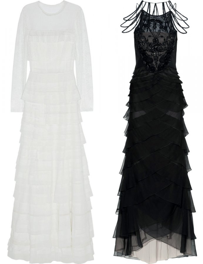 Black and white dress by Alberta Ferretti