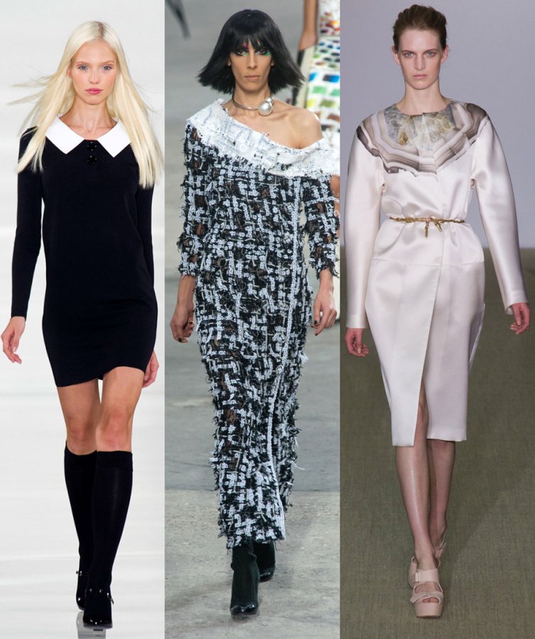 Fashionable dresses Ralph Lauren, Chanel, Giambattista Valli