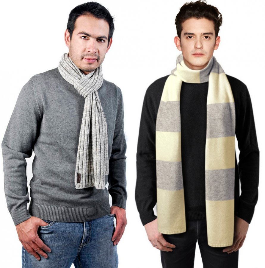 How to tie a men's scarf, photo