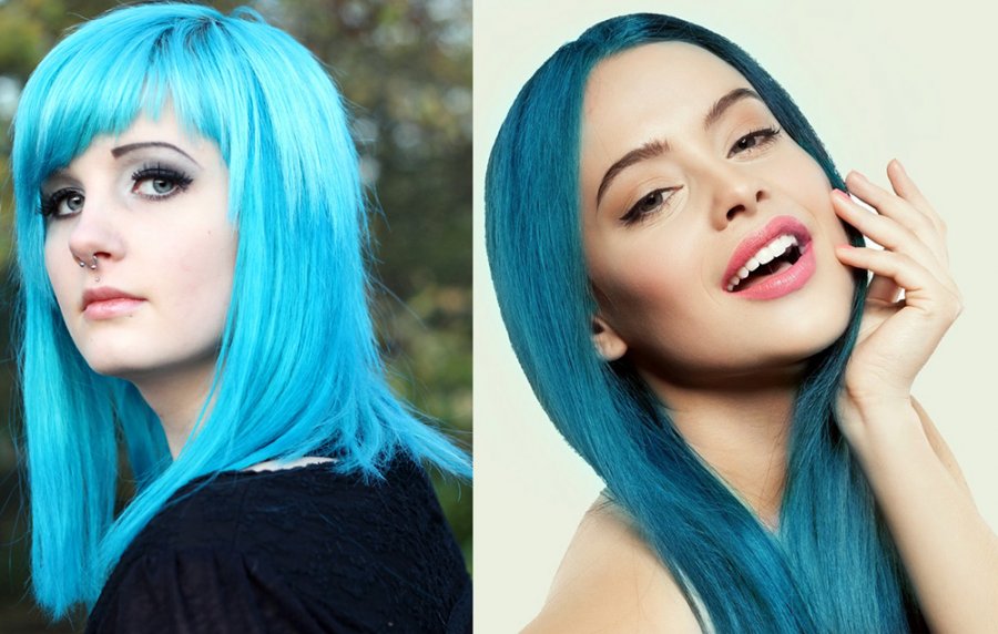 Turquoise hair