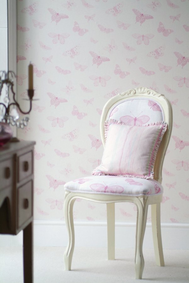 Interior in soft pink