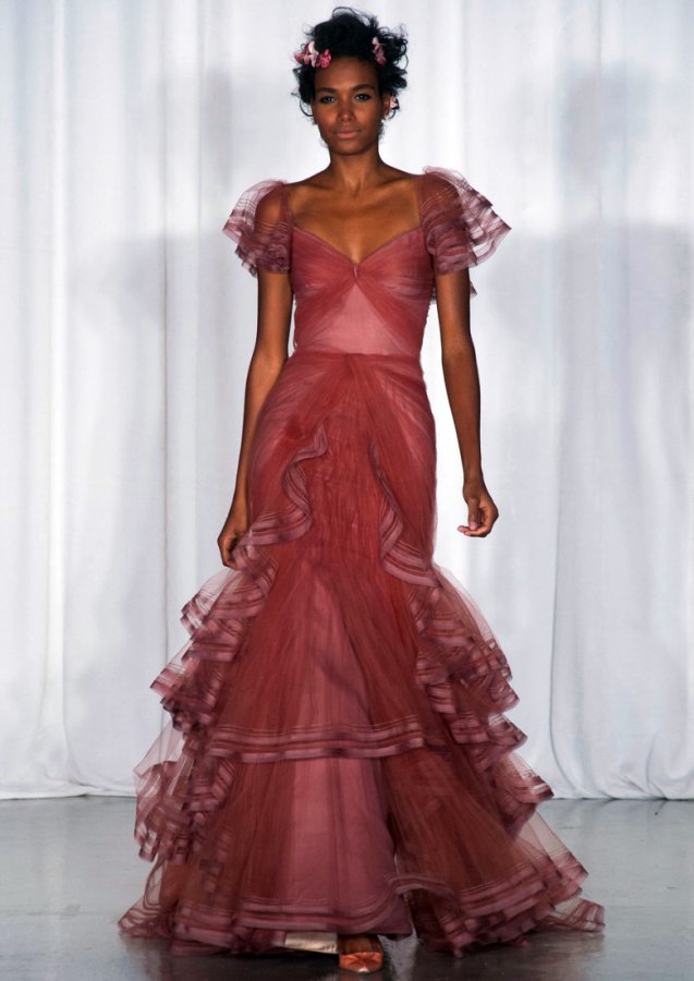 Fashionable evening dress Zac Posen 2024