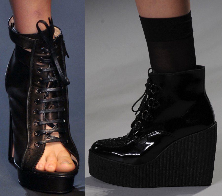 Fashionable wedge ankle boots