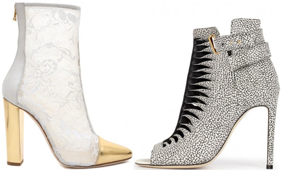 Fashionable ankle boots with heels Balmain, Burak Uyan