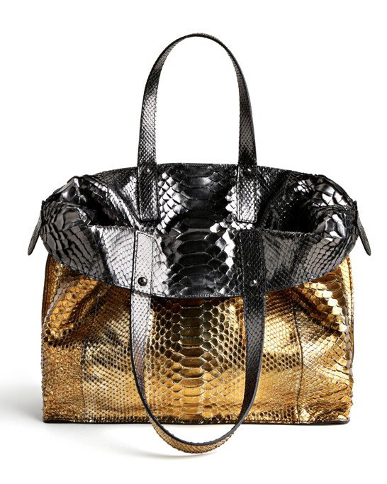 2014 snake print tote bag