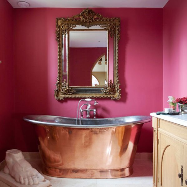 Pink bathroom