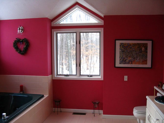 Pink color in interiors