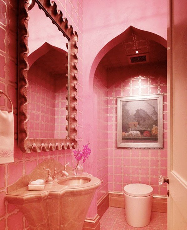 Pink bathroom