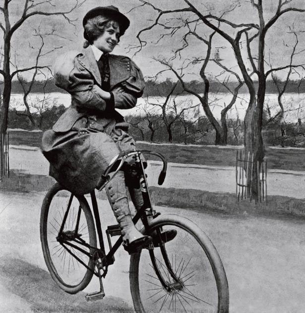 The girl and the bike in history