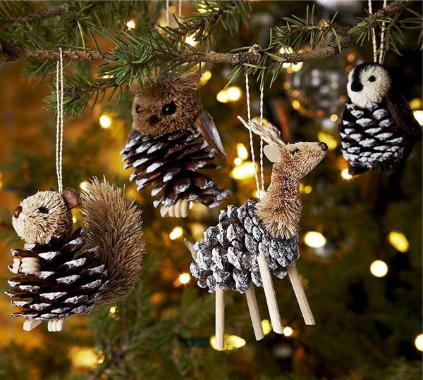 Christmas trees and creative decorations