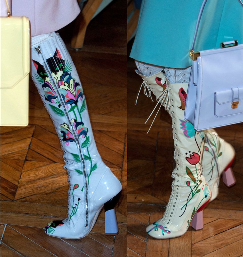 Fashionable women's boots spring-summer 2024, photo