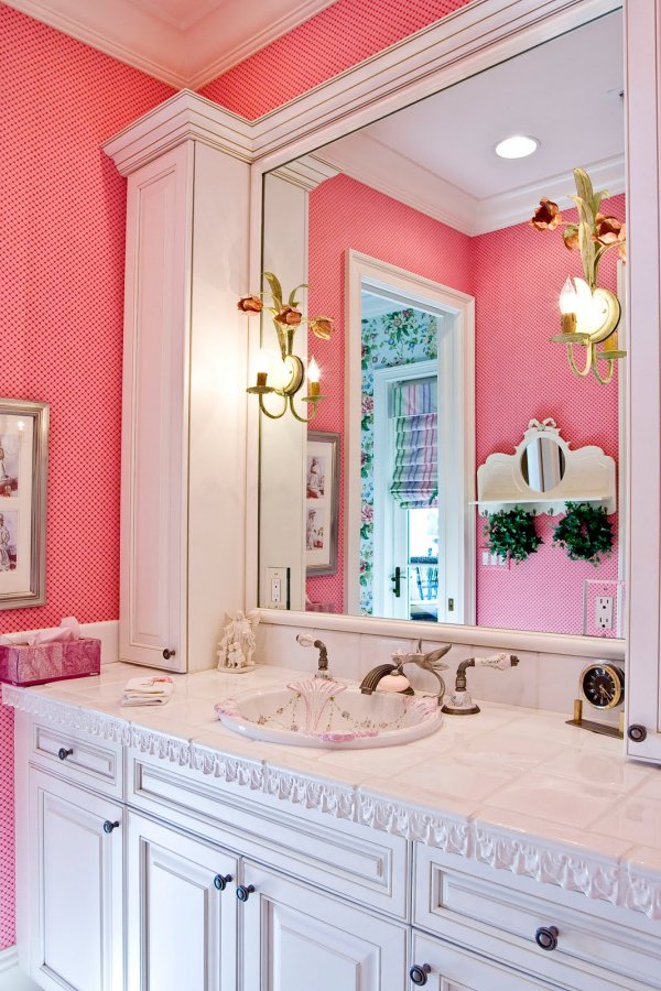 Pink bathroom