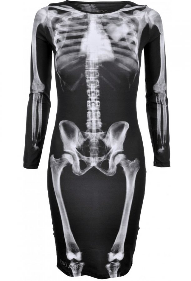 Black dress - skeleton, photo