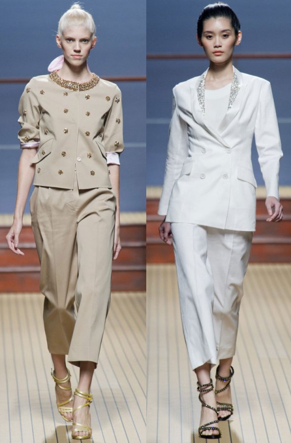 Women's trouser suits, photo