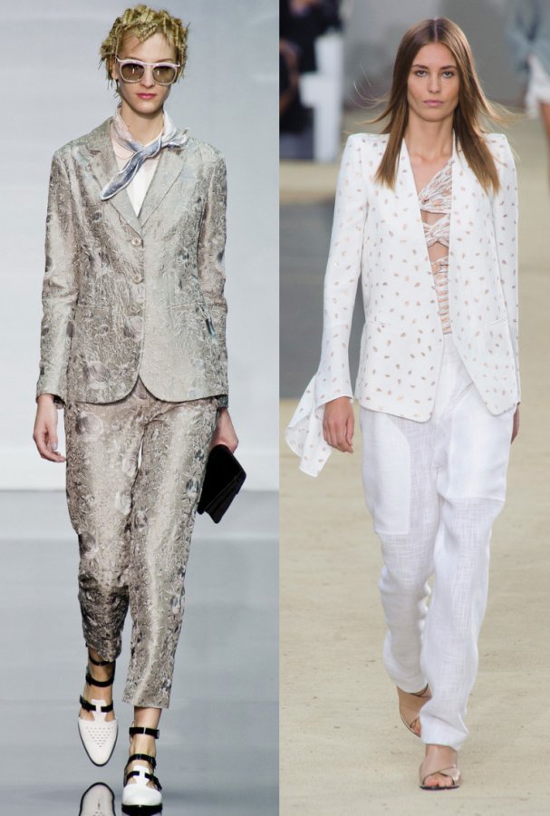 Emporio Armani and Chloe women's suits