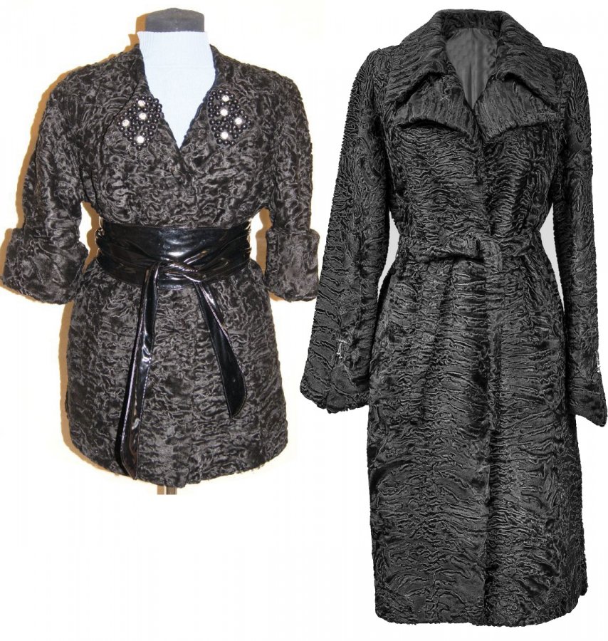 Karakul fur coats