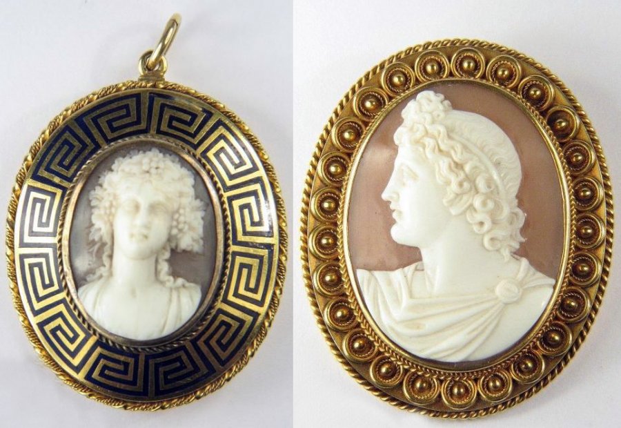 Brooches - cameos