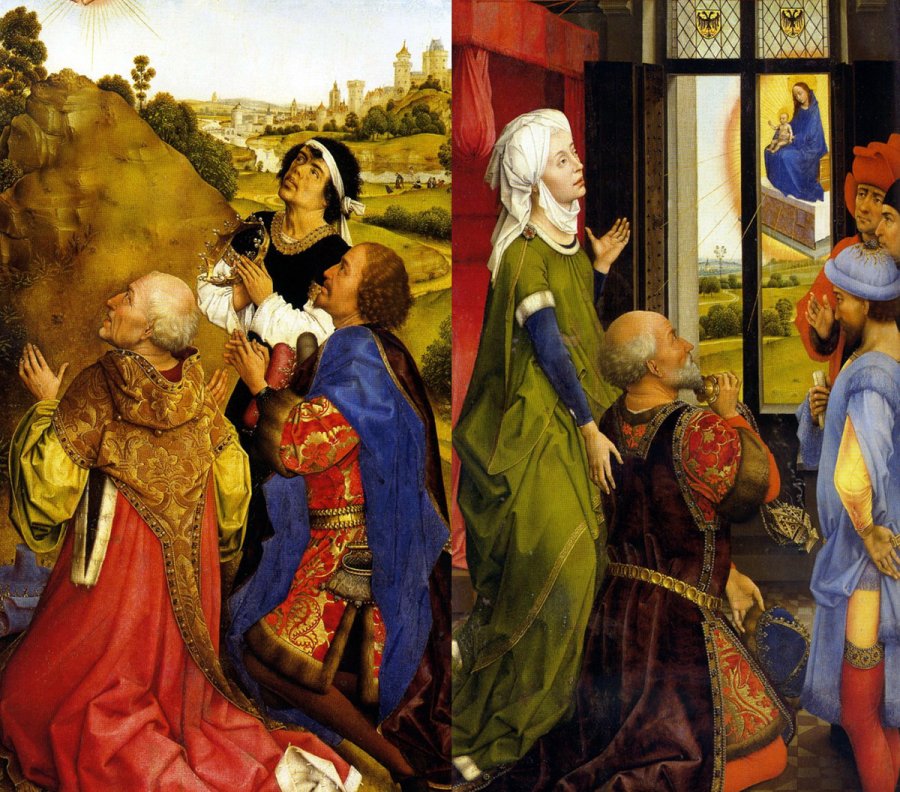 Medieval painting and medieval clothing