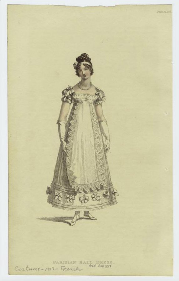 19th century antique dress