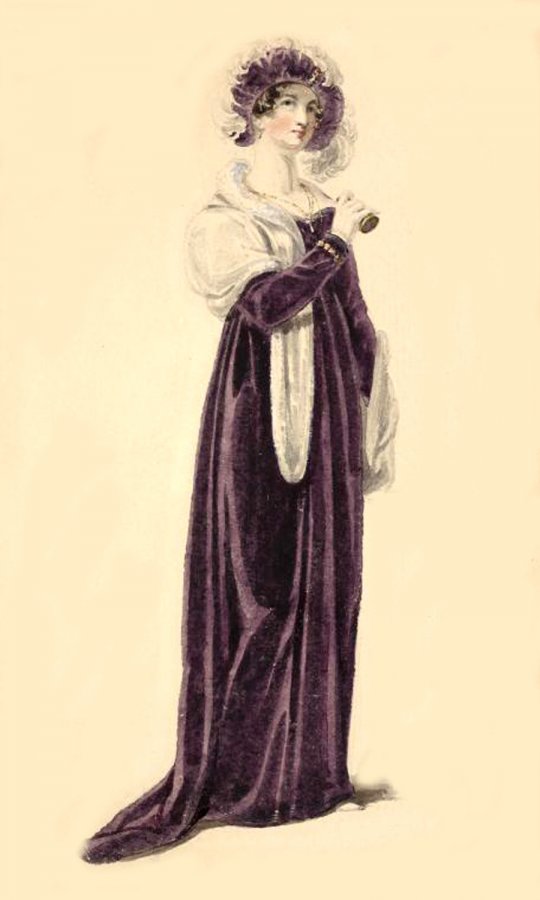 Fashion illustration of the first half of the 19th century