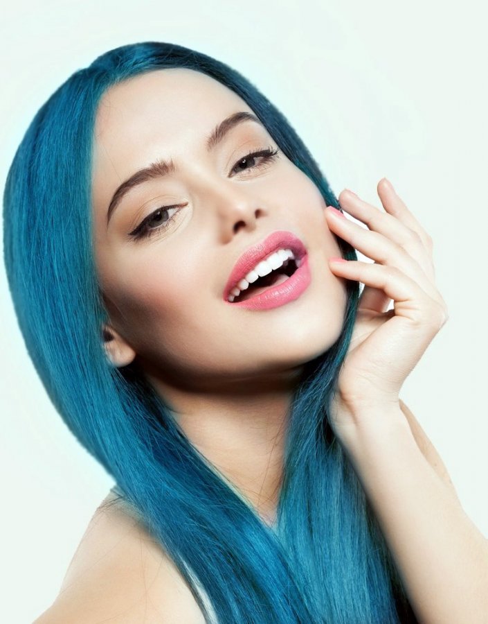 Blue hair