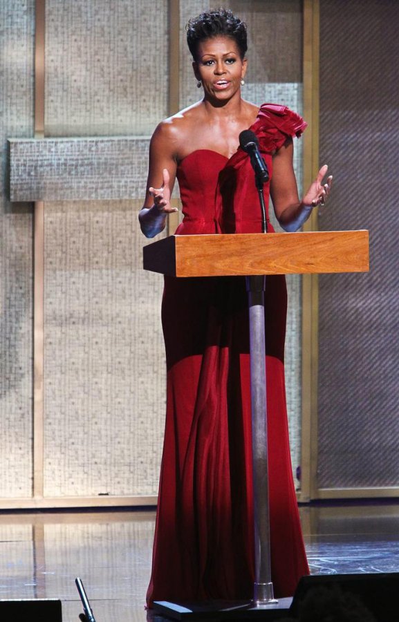 Michelle Obama's red dress