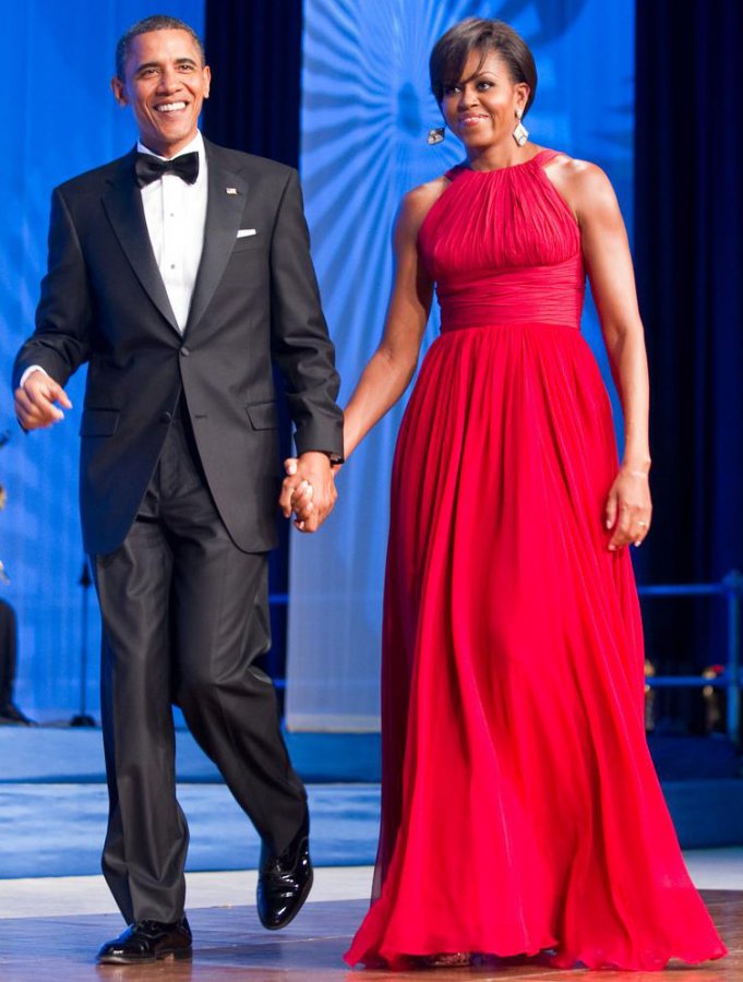 Michelle Obama's red dress