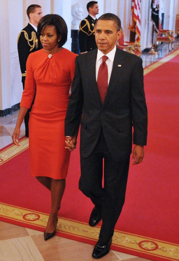 Michelle Obama's red dress