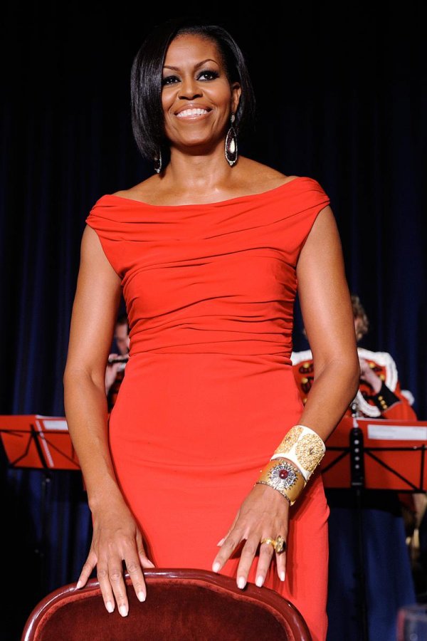 Michelle Obama's red dress