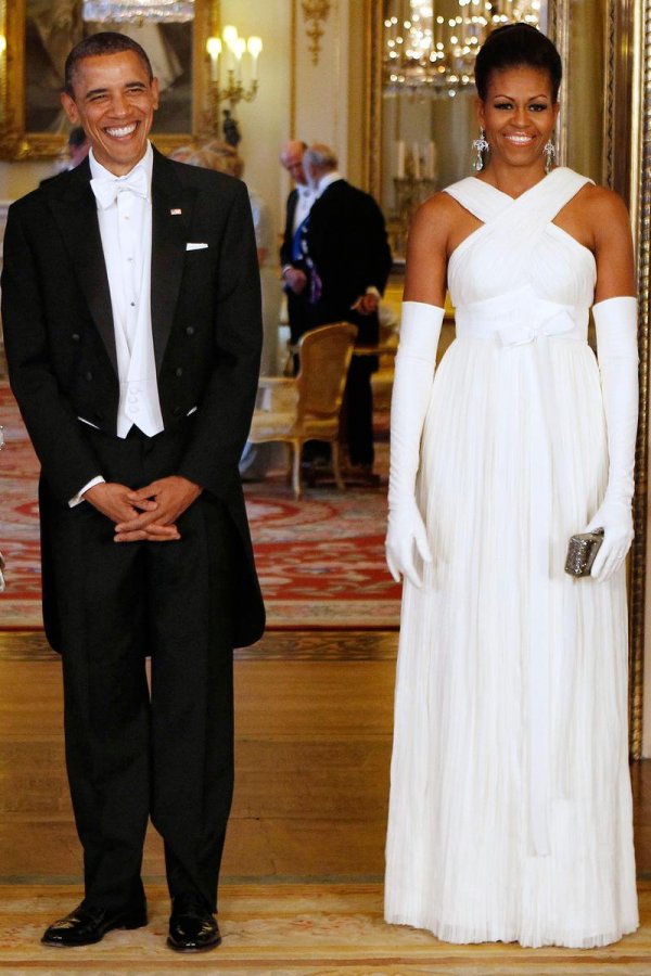 Michelle Obama's white dress