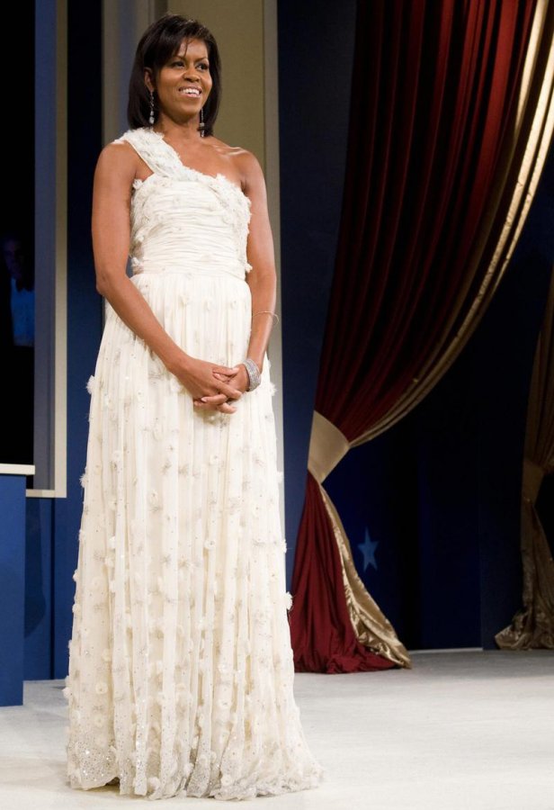 Michelle Obama's white dress